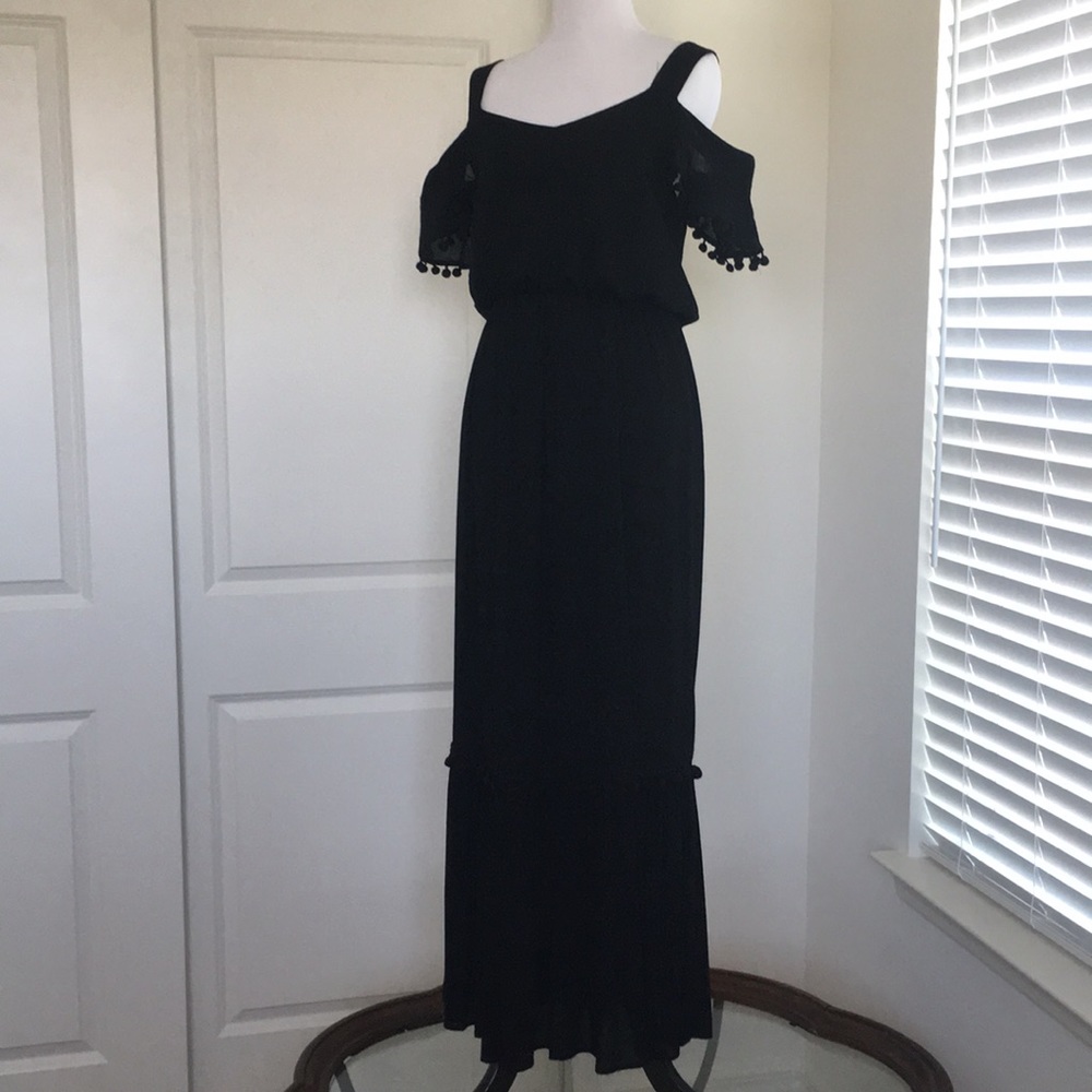 Gibson Latimer Pom Pom Maxi Dress